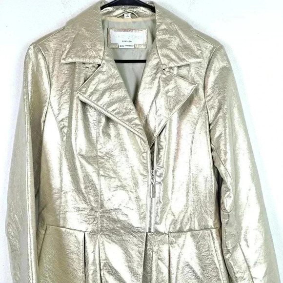 NIKKI JONES MONTREAL FAUX LEATHER SIZE MEDIUM EUC - Picture 3 of 9